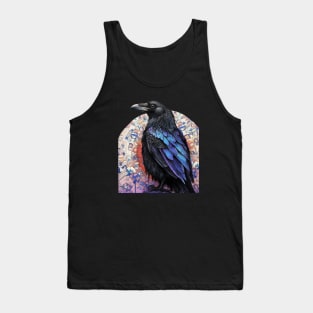 Crow Raven Corvid Birders Backyard Bird Watchers Tank Top